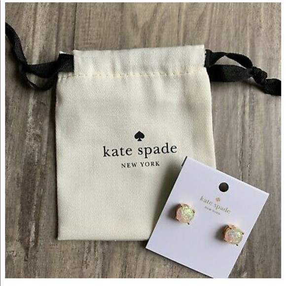 kate spade Jewelry - Kate Spade Opal Glitter Gumdrop Stud Earrings